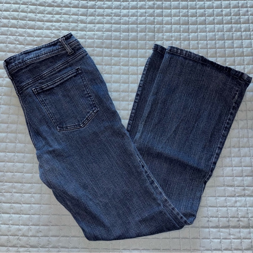 NICOLE Miller Womens Jeans Dark Wash Mid Rise Bootcut Jeans Size 6 - (B1626A)